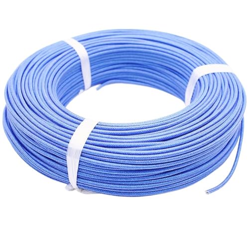 GDHKDDFL Kfz-Kabel Hitzebeständig bis 300 °C. Glasfasergeflochtener Hochtemperatur-Silikondraht und -Kabel 22 AWG 0,3 mm2 – 9 AWG 6,0 mm2(0.75mm 18AWG) von GDHKDDFL