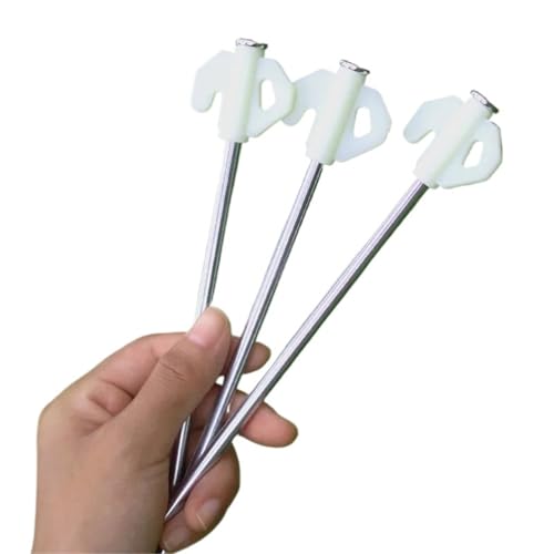 GDHKDDFL Zeltpflöcke mit Haken 10 Stück/20,3 cm Outdoor-Zeltnägel, Zeltheringe, robuste Stahl-Zeltpfähle, fluoreszierend, for Camping, Baldachin, Markise, Zeltboden GDHKDDFL Zeltpflöcke mit Haken 10 Stück/20,3 cm Outdoor-Zeltnägel, Zeltheringe, robuste Stahl-Zeltpfähle, fluoreszierend, for Camping, Baldachin, Markise, Zeltboden von GDHKDDFL