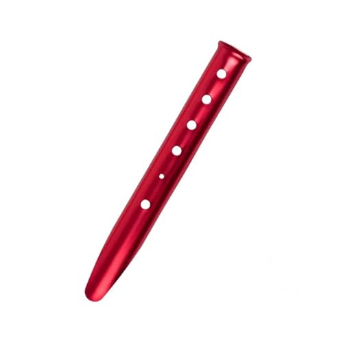 GDHKDDFL Zeltpflöcke mit Haken 10 Stück 31 cm Aluminium U-förmige Zeltnägel Zeltheringe Schneehering Sandhering for Outdoor Camping Wandern Strand Boden Zeltzubehör(Red) von GDHKDDFL