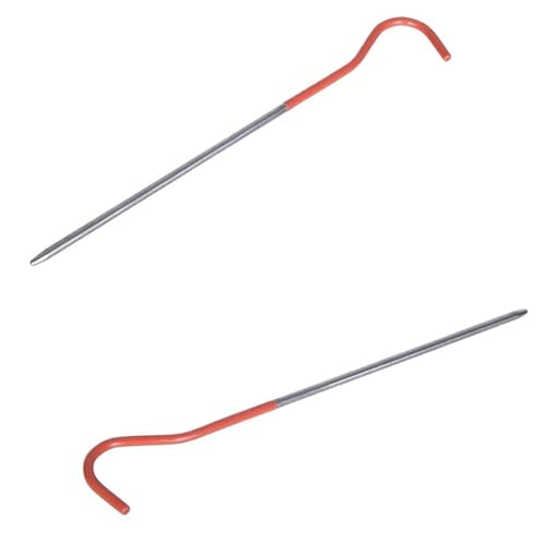GDHKDDFL Zeltpflöcke mit Haken 150 mm Zeltheringe aus Titanlegierung, Gartenpfahl, Campingausrüstung und Zubehör for den Außenbereich, Markise mit Bodennagel von GDHKDDFL
