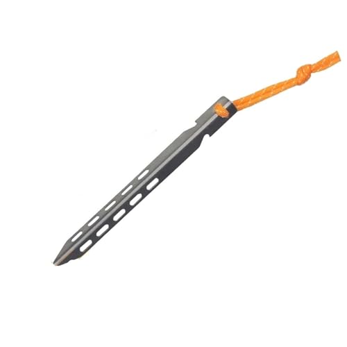 GDHKDDFL Zeltpflöcke mit Haken 1Pcs Zeltheringe Camping Heringe Nägel Ultraleicht Winddicht Titan Zeltpfähle Outdoor Camping Wandern Werkzeuge(Silver) von GDHKDDFL