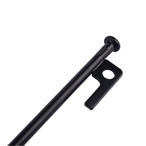 GDHKDDFL Zeltpflöcke mit Haken 25/30/40 cm Robuste Stahl-Zeltheringe Outdoor-Überdachungspfähle Heringe Camping-Bodennagel-Heringe Strandzeltheringe(Black 25cm 10pcs) von GDHKDDFL