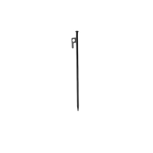 GDHKDDFL Zeltpflöcke mit Haken 25/30/40 cm Robuste Stahl-Zeltheringe Outdoor-Überdachungspfähle Heringe Camping-Bodennagel-Heringe Strandzeltheringe(Black 30cm 1pcs) von GDHKDDFL