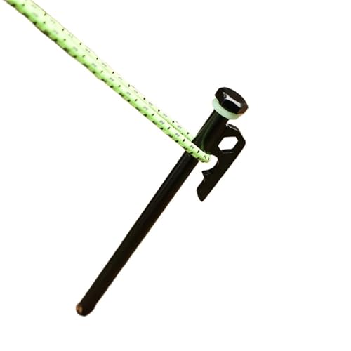 GDHKDDFL Zeltpflöcke mit Haken 4/8 stücke Camping Zelt Beine und Hammer Set Zelt Heringe Abstecken Boden Nägel 30cm Länge Outdoor Camper Tourist Lieferungen Zubehör(8PCS) von GDHKDDFL