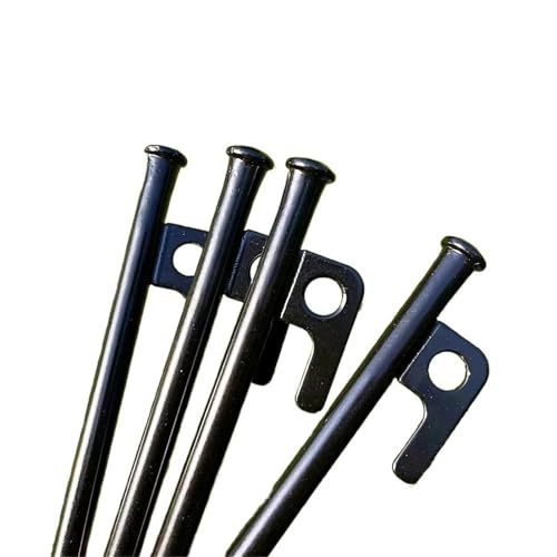 GDHKDDFL Zeltpflöcke mit Haken 4 Stück/20,3 cm Outdoor-Zeltnagel-Heringe, robuste Stahl-Zeltpfähle for Camping-Überdachung, Markisenzelt, Campingplatz von GDHKDDFL