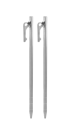 GDHKDDFL Zeltpflöcke mit Haken Outdoor Camping Titan Zelt Heringe Heavy Duty Zelt Hering Anti-biegen Zelt Nägel 20/24/30/35/40cm(8x350 4pcs) von GDHKDDFL