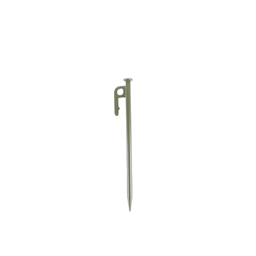 GDHKDDFL Zeltpflöcke mit Haken Outdoor Verdickter und verlängerter Bodennagel Camping Winddichter Fester Nagelüberdachung Strand Großes Zelt Camping Kohlenstoffstahl(Green,25 cm) von GDHKDDFL