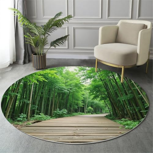 GDJSMIN Waschbarer Teppich Rund 140Cm Dichter Bambus Teppiche Schlafzimmer - Waschbarer Kurzflor-Runder Teppich Mit Rutschfester Unterseite Für Esszimmer & Sund Kinderzimmer Salbeigrün GDJSMIN Waschbarer Teppich Rund 140Cm Dichter Bambus Teppiche Schlafzimmer - Waschbarer Kurzflor-Runder Teppich Mit Rutschfester Unterseite Für Esszimmer & Sund Kinderzimmer Salbeigrün von GDJSMIN