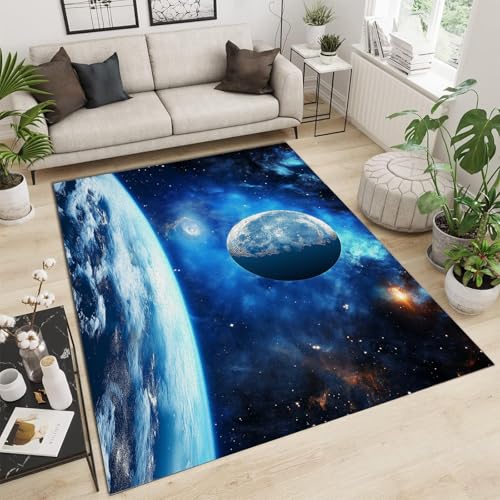 GDJSMIN Weltraumkunst Teppich Bereich Teppich Anti Rutsch Teppich, 3D Blauer Nebel Druck pflegeleicht Carpet Super Weicher Wohnzimmer Teppich, Kinderzimmer Teppich GDJSMIN Weltraumkunst Teppich Bereich Teppich Anti Rutsch Teppich, 3D Blauer Nebel Druck pflegeleicht Carpet Super Weicher Wohnzimmer Teppich, Kinderzimmer Teppich von GDJSMIN