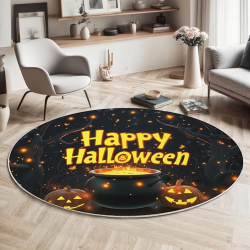 Teppich Rund 160Cm Teppich Wohnzimmer Gruselige Bäume Kürbis Druck Teppiche Schwarz Kurzflor Teppiche Schlafzimmer Für Wohnzimmer Kinderzimmer Schlafzimmer Teppich Rund 160Cm Teppich Wohnzimmer Gruselige Bäume Kürbis Druck Teppiche Schwarz Kurzflor Teppiche Schlafzimmer Für Wohnzimmer Kinderzimmer Schlafzimmer von GDJSMIN