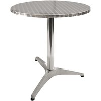 Runder Tisch Ø60 cm in Aluminiumstange im Freien und Kneipe mit Liegerebenesparnis von GDLC