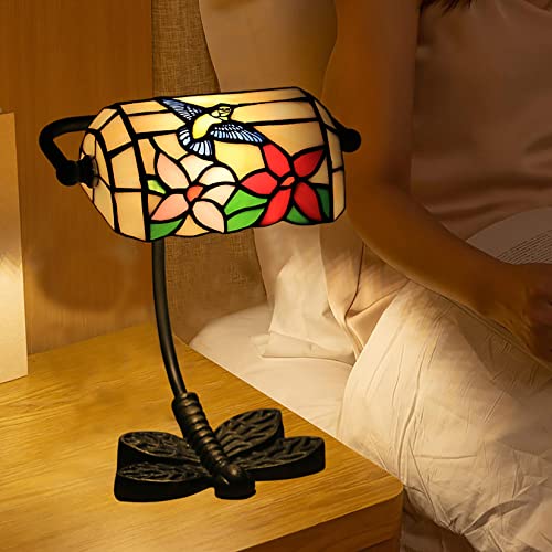 GDLight Tiffany Style Schmetterling Buntglas Nachtlichter Kinder Bankers Lampe Lesen Tischlampe für Kinder Schlafzimmer Wohnzimmer Cafe Bar, W8 H10,Bird GDLight Tiffany Style Schmetterling Buntglas Nachtlichter Kinder Bankers Lampe Lesen Tischlampe für Kinder Schlafzimmer Wohnzimmer Cafe Bar, W8 H10,Bird von GDLight