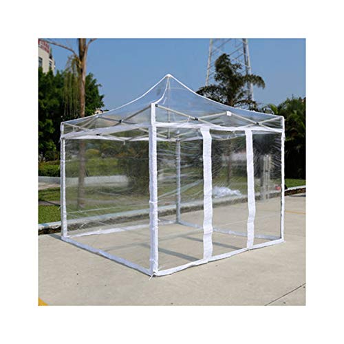 GDMING Transparenter Popup-Pavillon, Wasserdicht Schwerlast Überdachungszelt, PVC Beschichtet Garten Markise Zum Draussen Terrasse Startseite, 4 Größen (Color : Klar, Size : 3x3m) von GDMING-Wasserdichter Gartenplane