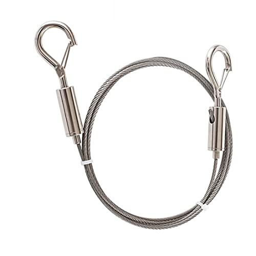 GDQLCNXB Verstellbarer Bilderdraht Stahldraht, mit Schlaufe und Haken, 2 m x 1,5 mm, strapazierfähig, für bis zu 20 kg, 1 Stück Draht GDQLCNXB Verstellbarer Bilderdraht Stahldraht, mit Schlaufe und Haken, 2 m x 1,5 mm, strapazierfähig, für bis zu 20 kg, 1 Stück Draht von GDQLCNXB