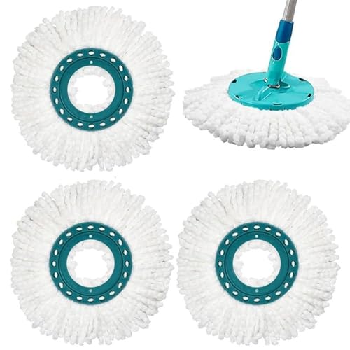 3 Stück Ersatzkopf Kompatibel mit Leifheit Clean Twist Disc Mop Systèmes, Moppkopf Ersatz Mikrofaser, Wischmopp Bodenwischer Ersatzteile Sehr Saugfähiger, für Empfindliche Böden,Hartböden von GDQQOYWQT