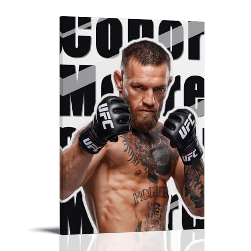 Conor McgregorÖlgemälde sind langlebig, wasserdicht und leicht zu reinigen in Zimmern, Wohnzimmer, Schlafzimmer, Küche und einfach zu montieren, Rahmenstil: 50 x 75 cm von GDROBH