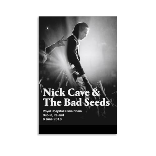 GDROBH Nick Cave & The Bad SeedsÖlgemälde Kunstwerke sind langlebig, wasserdicht und leicht zu reinigen in Zimmern, Wohnzimmer, Schlafzimmer, Küche und einfach zu montieren, ungerahmt, 50 x 75 cm von GDROBH