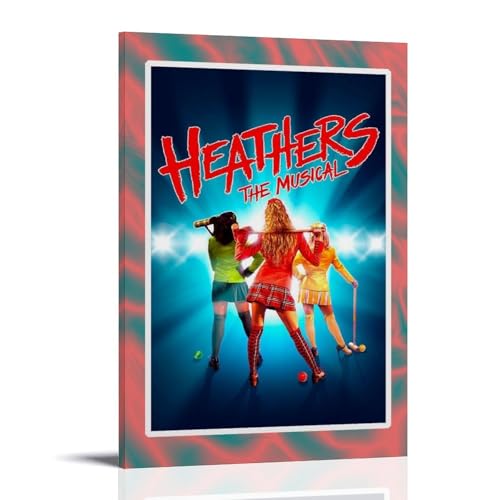 Heathers The MusicalÖlgemälde sind langlebig, wasserdicht und leicht zu reinigen in Zimmern, Wohnzimmer, Schlafzimmer, Küche und einfach zu montieren, Rahmenstil: 30 x 45 cm von GDROBH