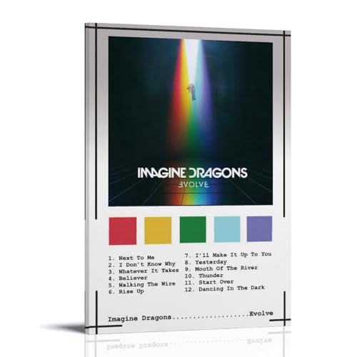 Imagine Dragons EvolveÖlgemälde sind langlebig, wasserdicht und leicht zu reinigen in Zimmern, Wohnzimmer, Schlafzimmer, Küche und einfach zu montieren, Rahmenstil: 30 x 45 cm Imagine Dragons EvolveÖlgemälde sind langlebig, wasserdicht und leicht zu reinigen in Zimmern, Wohnzimmer, Schlafzimmer, Küche und einfach zu montieren, Rahmenstil: 30 x 45 cm von GDROBH