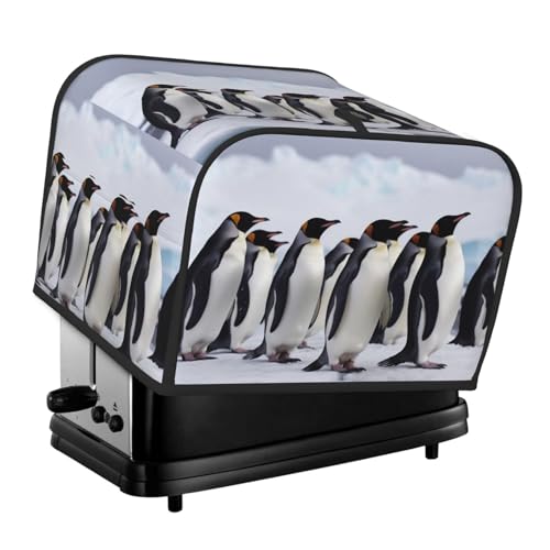 4 Scheiben Toaster-Abdeckungen, gesteppte Brotbackmaschinen-Abdeckung, kleine Geräteabdeckungen mit Griff, Antarktis, Pinguine, Toaster, Staubschutz für Zuhause, Tisch, Küche, Dekor 4 Scheiben Toaster-Abdeckungen, gesteppte Brotbackmaschinen-Abdeckung, kleine Geräteabdeckungen mit Griff, Antarktis, Pinguine, Toaster, Staubschutz für Zuhause, Tisch, Küche, Dekor von GDSHJKLW