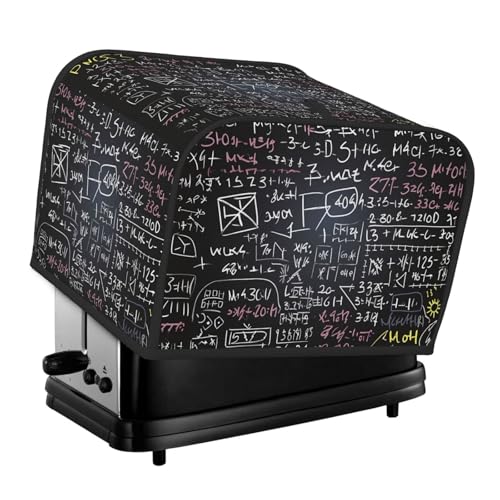 4 Scheiben Toaster-Abdeckungen, gesteppte Brotbackmaschinen-Abdeckung, kleine Geräteabdeckungen mit Griff, Matheformel, Toaster, Staubschutz für Zuhause, Tisch, Küche, Dekor 4 Scheiben Toaster-Abdeckungen, gesteppte Brotbackmaschinen-Abdeckung, kleine Geräteabdeckungen mit Griff, Matheformel, Toaster, Staubschutz für Zuhause, Tisch, Küche, Dekor von GDSHJKLW