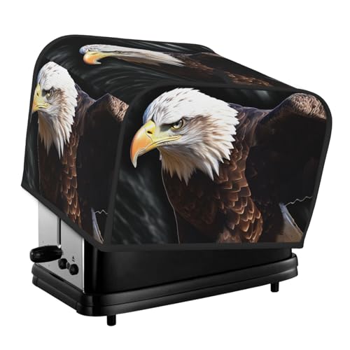 4 Scheiben Toaster-Abdeckungen, gesteppte Brotbackmaschinen-Abdeckung mit Griff, ein Adler-Toaster, Staubschutz für Zuhause, Tisch, Küche, Dekoration 4 Scheiben Toaster-Abdeckungen, gesteppte Brotbackmaschinen-Abdeckung mit Griff, ein Adler-Toaster, Staubschutz für Zuhause, Tisch, Küche, Dekoration von GDSHJKLW