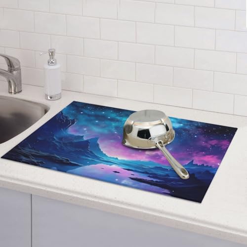 Cool Star River Abtropfmatte für Küchentheke, saugfähige Mikrofaser, wendbar, waschbar, Abtropfgestell, 45,7 x 61 cm, für Zuhause, Küche, Esszimmer, Büro Cool Star River Abtropfmatte für Küchentheke, saugfähige Mikrofaser, wendbar, waschbar, Abtropfgestell, 45,7 x 61 cm, für Zuhause, Küche, Esszimmer, Büro von GDSHJKLW