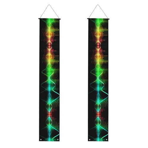 Coole Musik Sound Wave Veranda Banner Hängende Tür Banner Happy Birthday Veranda Schild Party Banner Foto Hintergrund Haustür Schilder für Willkommen Urlaub Party Indoor Outdoor Dekor Coole Musik Sound Wave Veranda Banner Hängende Tür Banner Happy Birthday Veranda Schild Party Banner Foto Hintergrund Haustür Schilder für Willkommen Urlaub Party Indoor Outdoor Dekor von GDSHJKLW