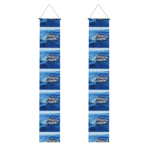 Dolphin Family Veranda Banner Hängende Tür Banner Happy Birthday Veranda Schild Party Banner Foto Hintergrund Haustür Schilder für Willkommen Urlaub Party Indoor Outdoor Dekor Dolphin Family Veranda Banner Hängende Tür Banner Happy Birthday Veranda Schild Party Banner Foto Hintergrund Haustür Schilder für Willkommen Urlaub Party Indoor Outdoor Dekor von GDSHJKLW