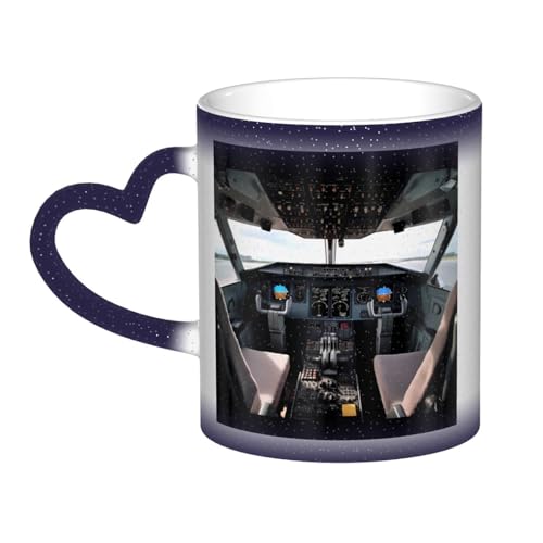 GDSHJKLW Kaffeetasse aus Keramik, 325 ml, Farbwechsel, personalisierbar, Kaffeetasse, Teetasse, Flugzeug, Cockpit1, coole Kaffeetasse für Männer und Frauen, lustiges Geschenk GDSHJKLW Kaffeetasse aus Keramik, 325 ml, Farbwechsel, personalisierbar, Kaffeetasse, Teetasse, Flugzeug, Cockpit1, coole Kaffeetasse für Männer und Frauen, lustiges Geschenk von GDSHJKLW