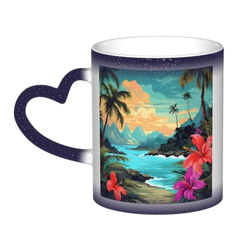 GDSHJKLW Kaffeetasse aus Keramik, 325 ml, Farbwechsel, personalisierbar, Kaffeetasse, Teetasse, Hello Hawaii, coole Kaffeetassen für Männer und Frauen, lustiges Geschenk GDSHJKLW Kaffeetasse aus Keramik, 325 ml, Farbwechsel, personalisierbar, Kaffeetasse, Teetasse, Hello Hawaii, coole Kaffeetassen für Männer und Frauen, lustiges Geschenk von GDSHJKLW