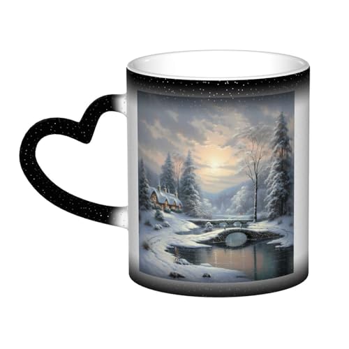 GDSHJKLW Kaffeetasse aus Keramik, 325 ml, Farbwechsel, personalisierbar, Kaffeetasse, Teetasse, Winter, Schnee, coole Kaffeetassen für Männer und Frauen, lustiges Geschenk GDSHJKLW Kaffeetasse aus Keramik, 325 ml, Farbwechsel, personalisierbar, Kaffeetasse, Teetasse, Winter, Schnee, coole Kaffeetassen für Männer und Frauen, lustiges Geschenk von GDSHJKLW