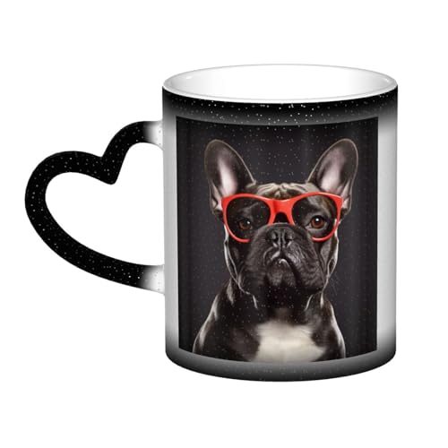 GDSHJKLW Kaffeetasse aus Keramik, 325 ml, Farbwechsel, personalisierbar, Kaffeetasse, Teetasse, französische Bulldogge, coole Kaffeetasse für Männer und Frauen, lustiges Geschenk GDSHJKLW Kaffeetasse aus Keramik, 325 ml, Farbwechsel, personalisierbar, Kaffeetasse, Teetasse, französische Bulldogge, coole Kaffeetasse für Männer und Frauen, lustiges Geschenk von GDSHJKLW