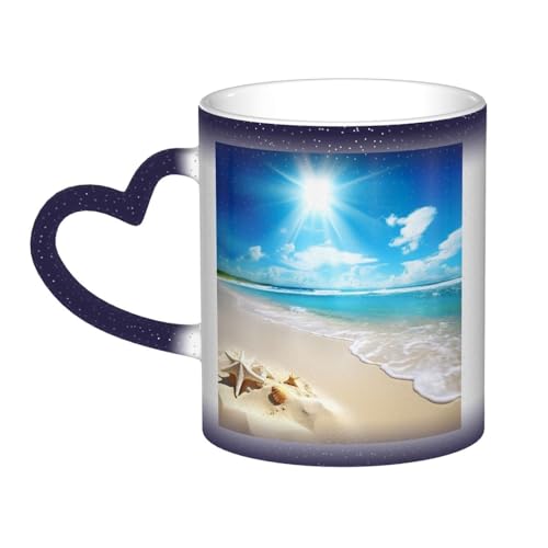GDSHJKLW Kaffeetasse aus Keramik, 325 ml, Farbwechsel, personalisierbar, Kaffeetasse, Teetasse, heller Sonnenschein, Sommer, Strand, coole Kaffeetassen für Männer und Frauen, lustiges Geschenk GDSHJKLW Kaffeetasse aus Keramik, 325 ml, Farbwechsel, personalisierbar, Kaffeetasse, Teetasse, heller Sonnenschein, Sommer, Strand, coole Kaffeetassen für Männer und Frauen, lustiges Geschenk von GDSHJKLW