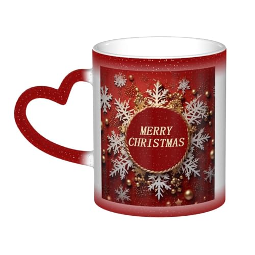 GDSHJKLW Keramik-Kaffeetasse, Farbwechsel-Tasse, personalisierbar, Kaffeetasse, Teetasse, Frohe Weihnachten, zu cool, Kaffeetasse für Männer und Frauen, lustiges Geschenk von GDSHJKLW