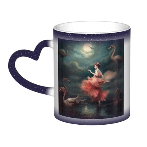 GDSHJKLW Keramik-Kaffeetasse, Farbwechsel-Tasse, personalisierbar, Kaffeetasse, Teetasse, eine Nacht der Wunder und Magie, coole Kaffeetassen für Männer und Frauen, lustiges Geschenk von GDSHJKLW