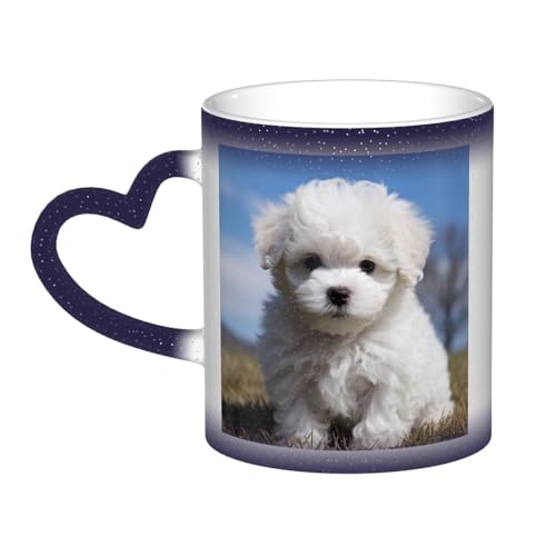 GDSHJKLW Keramik-Kaffeetassen, 325 ml, Farbwechsel, personalisierbar, Kaffeetasse, Teetasse, Bichon Frisé-Hund, coole Kaffeetasse für Männer und Frauen, lustiges Geschenk GDSHJKLW Keramik-Kaffeetassen, 325 ml, Farbwechsel, personalisierbar, Kaffeetasse, Teetasse, Bichon Frisé-Hund, coole Kaffeetasse für Männer und Frauen, lustiges Geschenk von GDSHJKLW