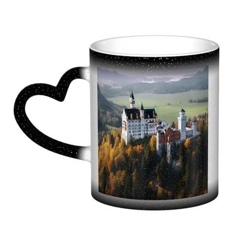 GDSHJKLW Keramik-Kaffeetassen, 325 ml, Farbwechsel, personalisierbar, Kaffeetasse, Teetasse, Deutschland, Schloss Neuschwanstein, coole Kaffeetassen für Männer und Frauen, lustiges Geschenk GDSHJKLW Keramik-Kaffeetassen, 325 ml, Farbwechsel, personalisierbar, Kaffeetasse, Teetasse, Deutschland, Schloss Neuschwanstein, coole Kaffeetassen für Männer und Frauen, lustiges Geschenk von GDSHJKLW