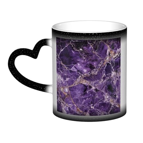 GDSHJKLW Keramik-Kaffeetassen, 325 ml, Farbwechsel, personalisierbar, Kaffeetasse, Teetasse, Marmor, lila, coole Kaffeetassen für Männer und Frauen, lustiges Geschenk GDSHJKLW Keramik-Kaffeetassen, 325 ml, Farbwechsel, personalisierbar, Kaffeetasse, Teetasse, Marmor, lila, coole Kaffeetassen für Männer und Frauen, lustiges Geschenk von GDSHJKLW