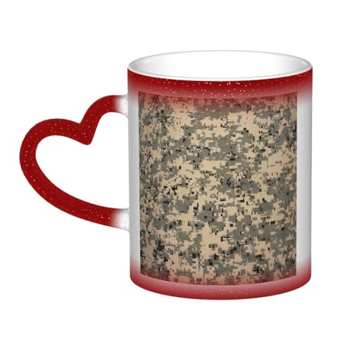 GDSHJKLW Keramik-Kaffeetassen, 325 ml, Farbwechsel-Tasse, personalisierbar, Kaffeetasse, Teetasse, Armee, digitale Camouflage, coole Kaffeetassen für Männer und Frauen, lustiges Geschenk GDSHJKLW Keramik-Kaffeetassen, 325 ml, Farbwechsel-Tasse, personalisierbar, Kaffeetasse, Teetasse, Armee, digitale Camouflage, coole Kaffeetassen für Männer und Frauen, lustiges Geschenk von GDSHJKLW