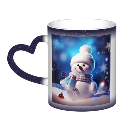 GDSHJKLW Keramik-Kaffeetassen, 325 ml, Farbwechsel-Tasse, personalisierbar, Kaffeetasse, Teetasse, Frohe Weihnachten, Schneemann, coole Kaffeetassen für Männer und Frauen, lustiges Geschenk GDSHJKLW Keramik-Kaffeetassen, 325 ml, Farbwechsel-Tasse, personalisierbar, Kaffeetasse, Teetasse, Frohe Weihnachten, Schneemann, coole Kaffeetassen für Männer und Frauen, lustiges Geschenk von GDSHJKLW