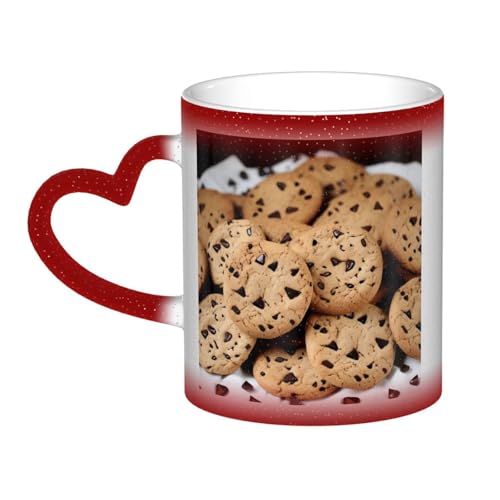 GDSHJKLW Keramik-Kaffeetassen mit Farbwechsel, 325 ml, personalisierbar, Kaffeetasse, Teetasse, Kekse, Lebensmittel, Schokolade, Kekse, coole Kaffeetassen für Männer und Frauen, lustiges Geschenk GDSHJKLW Keramik-Kaffeetassen mit Farbwechsel, 325 ml, personalisierbar, Kaffeetasse, Teetasse, Kekse, Lebensmittel, Schokolade, Kekse, coole Kaffeetassen für Männer und Frauen, lustiges Geschenk von GDSHJKLW