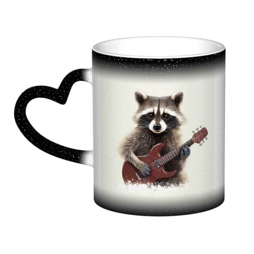 GDSHJKLW Keramik-Kaffeetassen mit Farbwechsel, 325 ml, personalisierbar, lustiger Waschbär, coole Kaffeetasse für Männer und Frauen, lustiges Geschenk GDSHJKLW Keramik-Kaffeetassen mit Farbwechsel, 325 ml, personalisierbar, lustiger Waschbär, coole Kaffeetasse für Männer und Frauen, lustiges Geschenk von GDSHJKLW