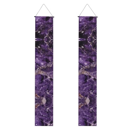 Marmor Lila Veranda Banner Hängende Tür Banner Happy Birthday Veranda Schild Party Banner Foto Hintergrund Haustür Schilder für Willkommen Urlaub Party Indoor Outdoor Dekor von GDSHJKLW