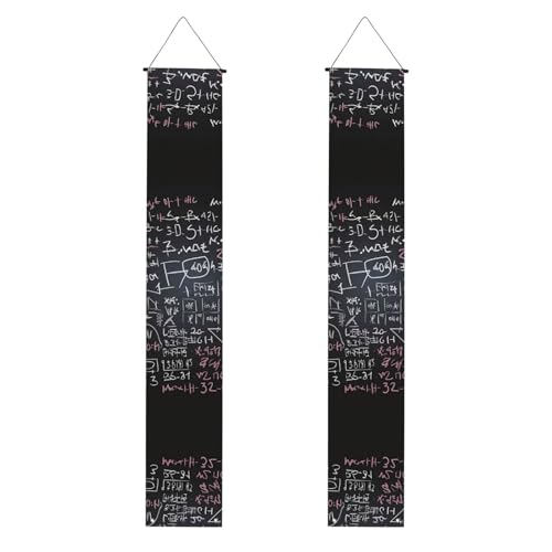 Mathe Formel Veranda Banner Hängende Tür Banner Happy Birthday Veranda Schild Party Banner Foto Hintergrund Haustür Schilder für Willkommen Urlaub Party Indoor Outdoor Dekor von GDSHJKLW