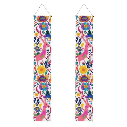 Mexikanische Otomi Tiere Veranda Banner Hängende Tür Banner Happy Birthday Veranda Schild Party Banner Foto Hintergrund Haustür Schilder für Willkommensurlaub Party Indoor Outdoor Dekor Mexikanische Otomi Tiere Veranda Banner Hängende Tür Banner Happy Birthday Veranda Schild Party Banner Foto Hintergrund Haustür Schilder für Willkommensurlaub Party Indoor Outdoor Dekor von GDSHJKLW