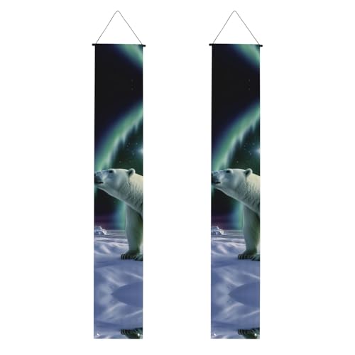 Polarbären Nordlichter Veranda Banner Hängende Tür Banner Happy Birthday Veranda Schild Party Banner Foto Hintergrund Haustür Schilder für Willkommen Urlaub Party Indoor Outdoor Dekor Polarbären Nordlichter Veranda Banner Hängende Tür Banner Happy Birthday Veranda Schild Party Banner Foto Hintergrund Haustür Schilder für Willkommen Urlaub Party Indoor Outdoor Dekor von GDSHJKLW