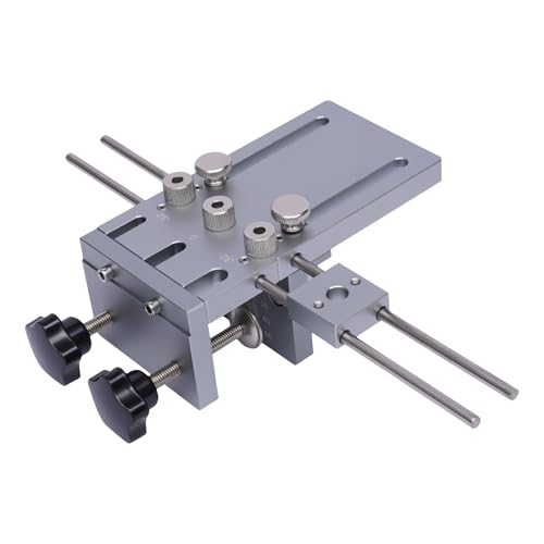3-in-1 Holzbearbeitung Bohrschablone, 6/8/10mm DüBellehre Bohrschablone, Holzbearbeitung Positioner Werkzeuge DüBel Bohrlehre Bohr, PräZises Bequemes Stanzen Positive LochgrößE von GDSKR
