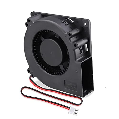 GDSTIME Radiallüfter 12v 120mm Gebläse Lüfter 120x32 Radial lüfter 12032 radialgebläse 12 volt 2 Pin für PC Computer BBQ Aufblasbar Kühlung Belüftung von GDSTIME