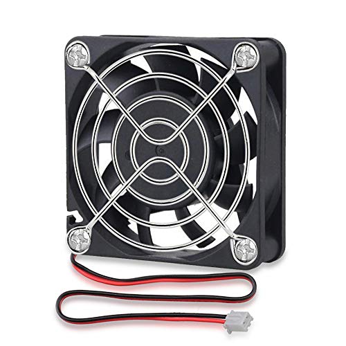 GDSTIME 60mm Lüfter 12V 60mm Computerlüfter 60 x 15mm PC Lüfter 60mm Gehäuselüfter 4500 U/min schnelle Geschwindigkeit für DIY Kühlung Belüftung Auspuff Lüfteraustausch von GDSTIME